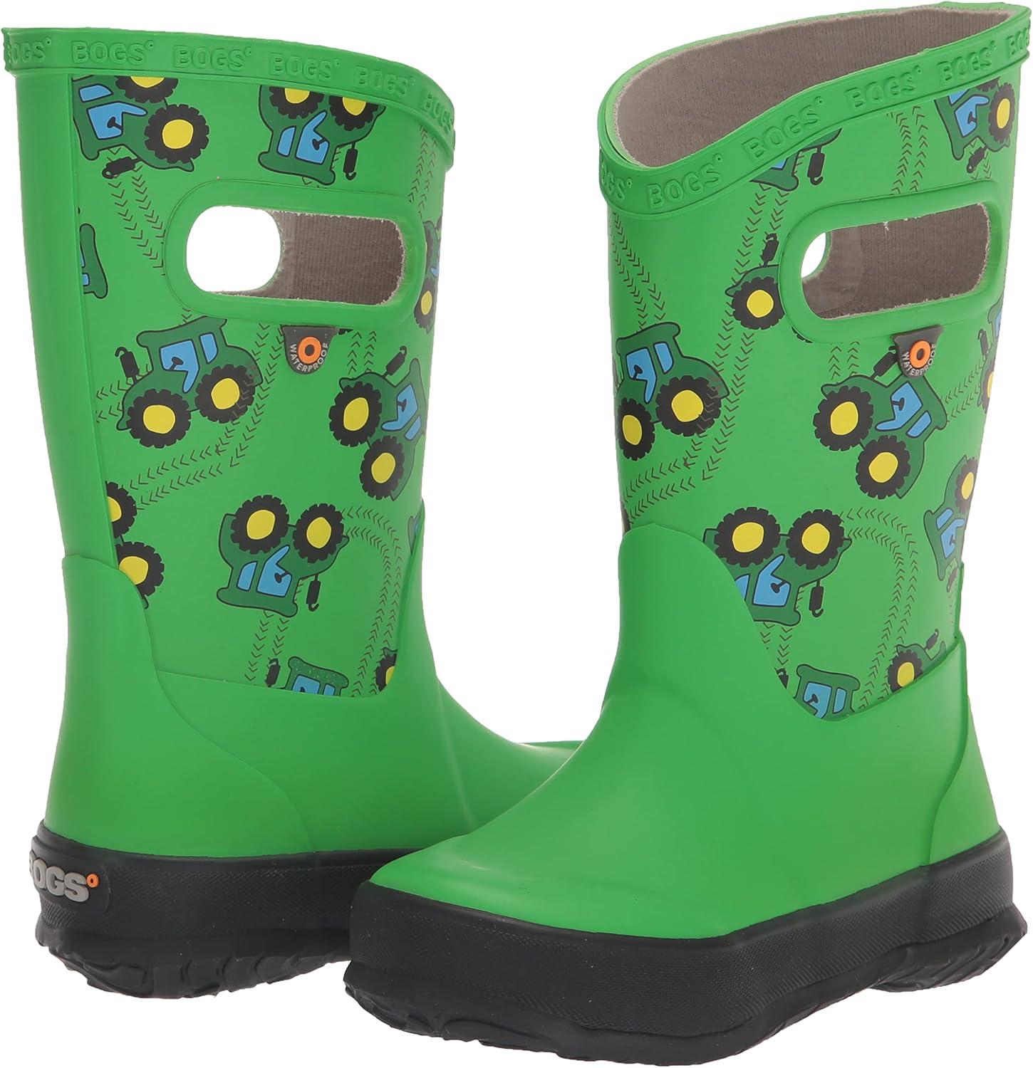 image:imageBOGS unisexchild Bogs Kids RainbootTractors Print Green