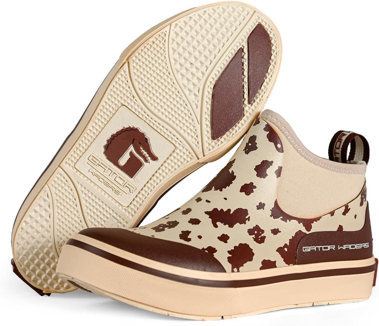 image:imageGator Waders Womens Air Mesh Camp Boots Durable Breathable SlipResistant Waterproof Ankle Boots for Camping amp FishingBrown Cow
