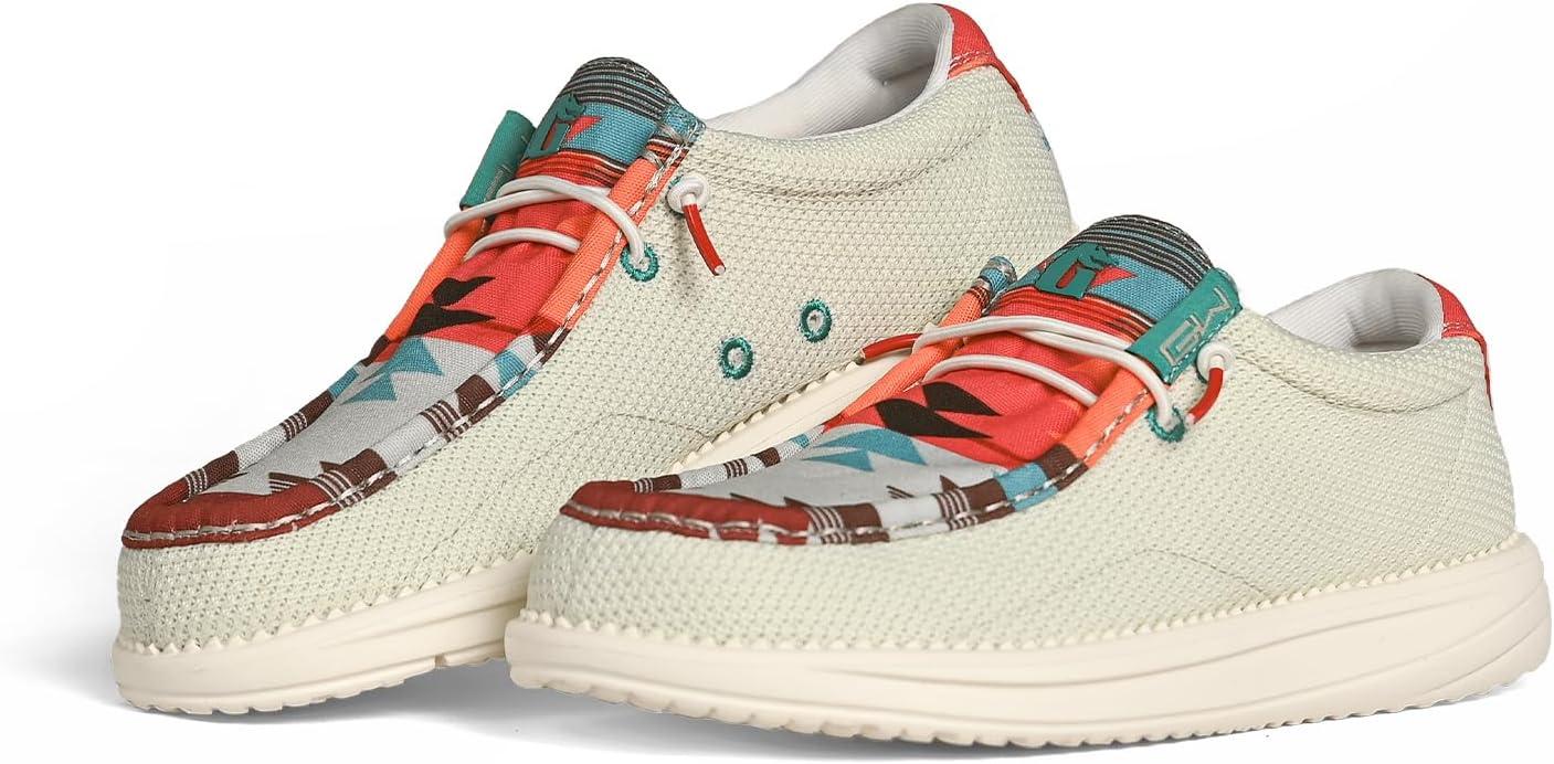 image:imageGator Waders Womens Camp Shoes Breathable SlipOn Loafers Elastic Laces Ultralight All Day Cushioning Fitted FeelAztec