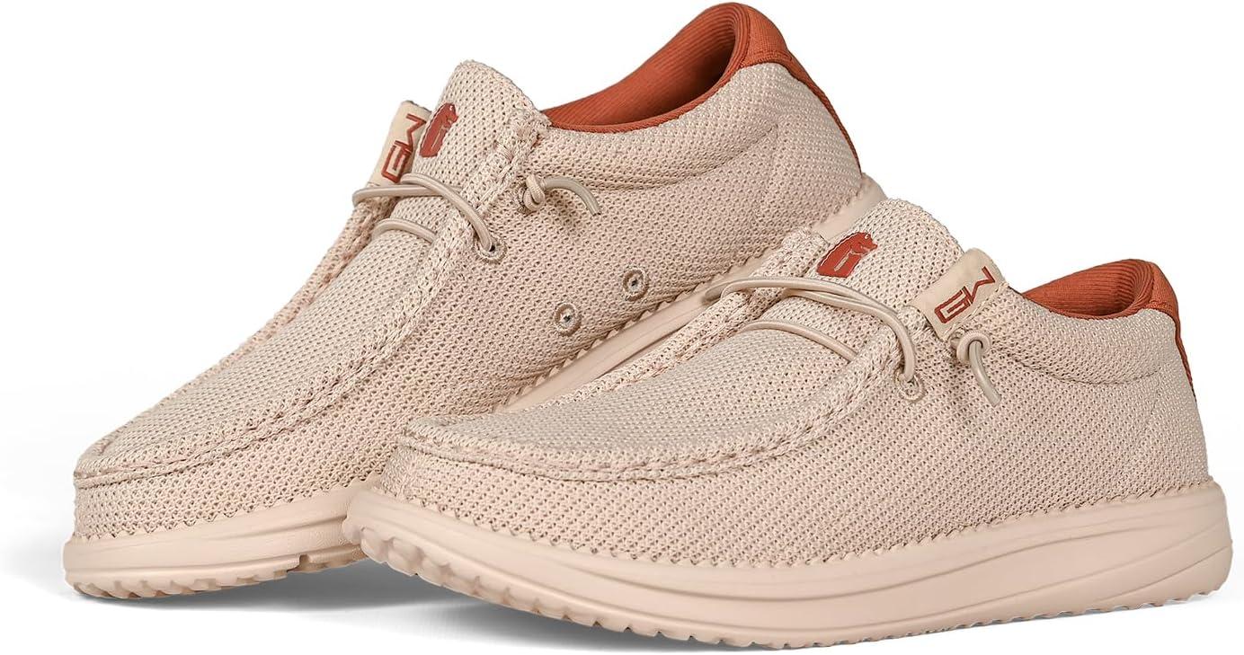 image:imageGator Waders Womens Camp Shoes Breathable SlipOn Loafers Elastic Laces Ultralight All Day Cushioning Fitted FeelDusty Rose
