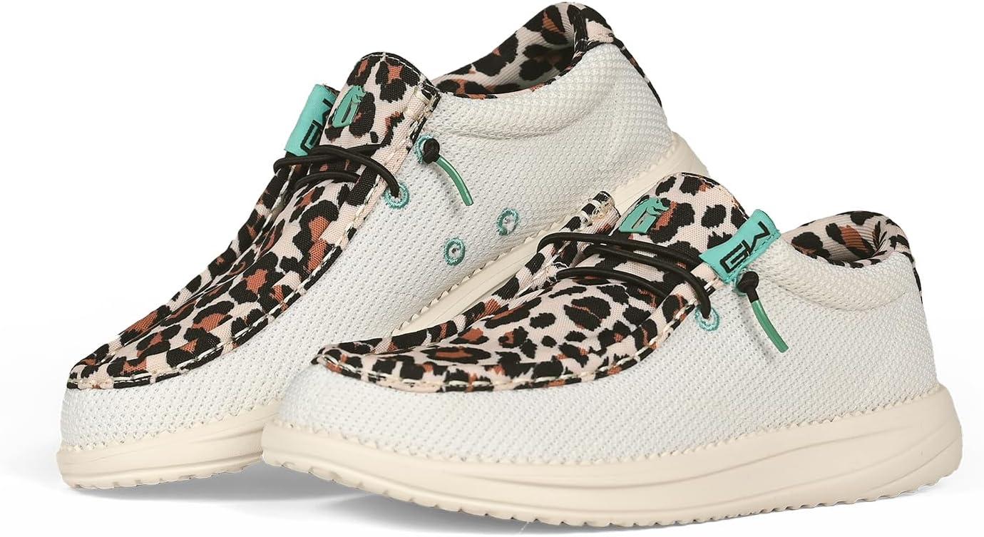 image:imageGator Waders Womens Camp Shoes Breathable SlipOn Loafers Elastic Laces Ultralight All Day Cushioning Fitted FeelLeopard