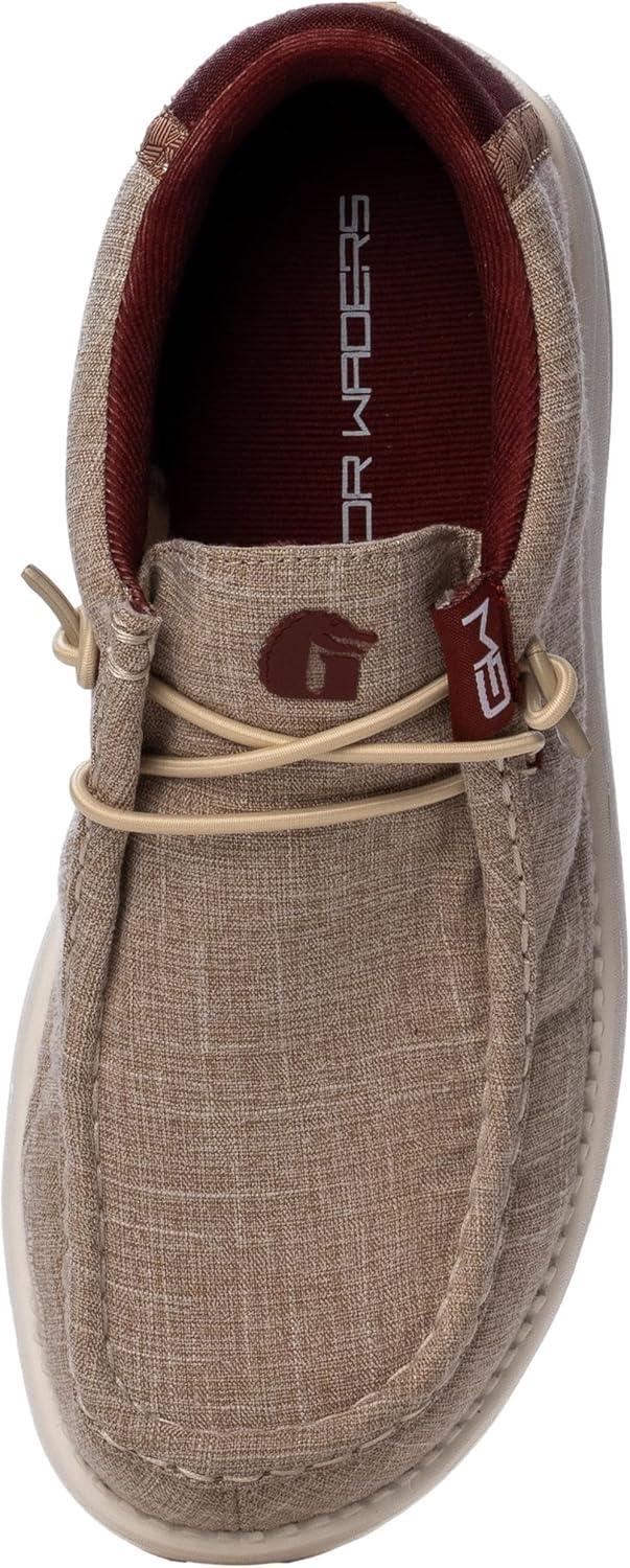 image:imageGator Waders Womens Camp Shoes Breathable SlipOn Loafers Elastic Laces Ultralight All Day Cushioning Fitted FeelWine