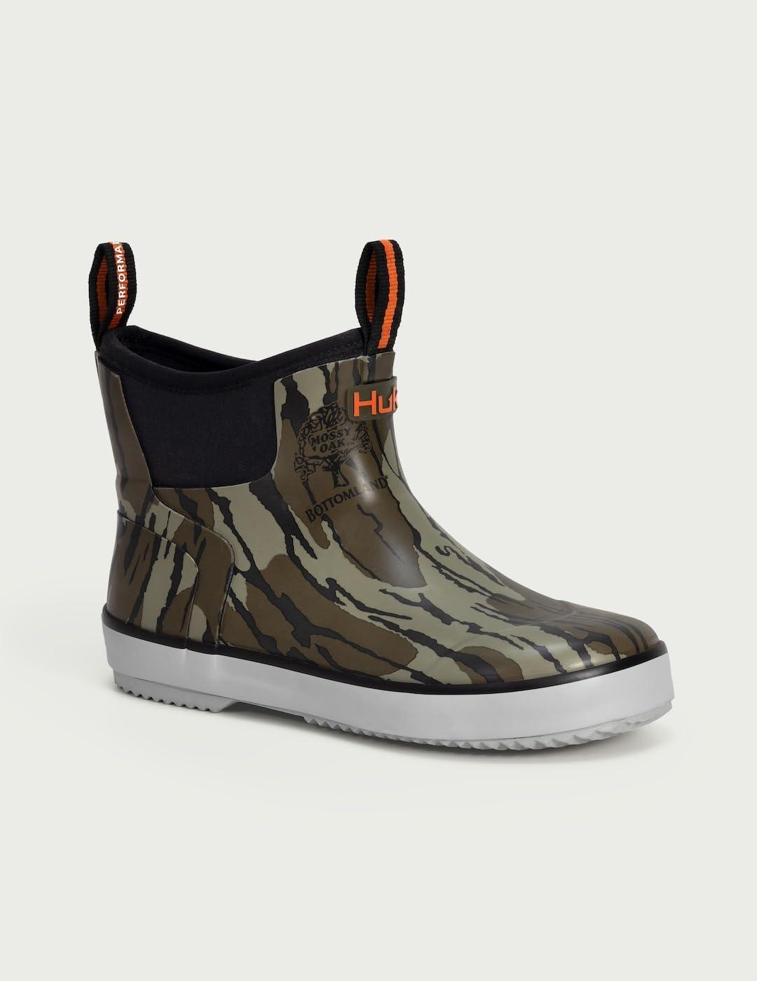 image:imageHUK Kids Rogue Wave Shoe HighPerformance Fishing amp Deck Boot for YouthMossy Oak Bottomland