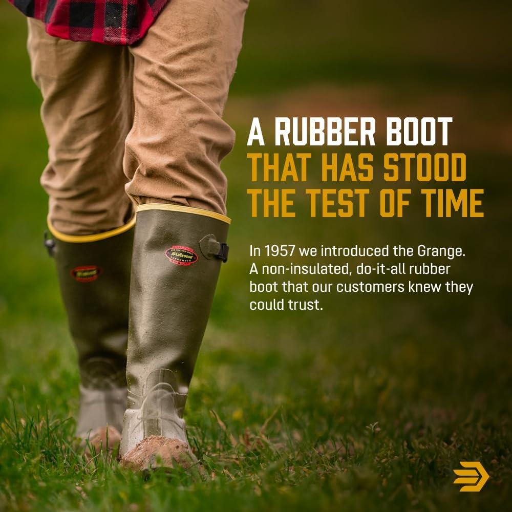 image:imageLaCrosse Mens Grange 18 Waterproof Hunting BootOd Green