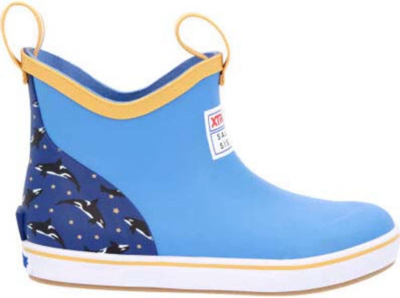 image:imageXtratuf Kids Ankle Deck Rain BootBlue