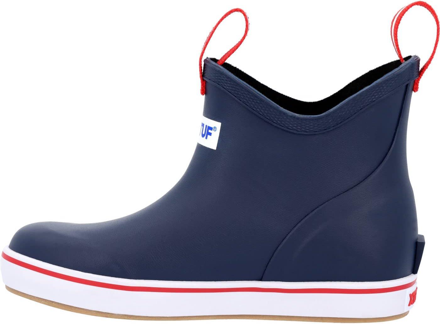 image:imageXtratuf Kids Ankle Deck Rain BootNavy