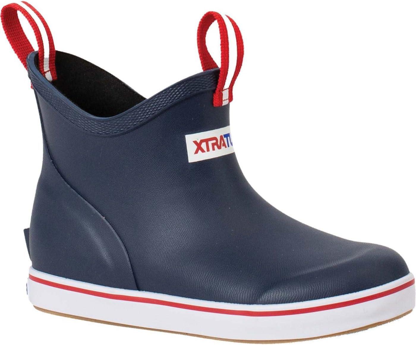 image:imageXtratuf Kids Ankle Deck Rain BootNavy