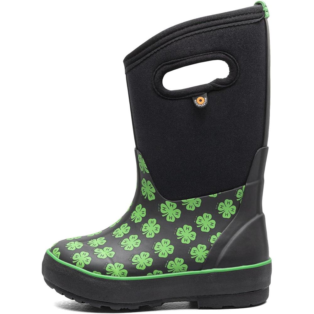 image:imageBOGS Classic II Solid Boot Kids ToddlerYouth Boot4h Print BlackGreen