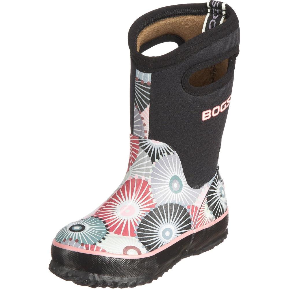 image:imageBOGS Classic II Solid Boot Kids ToddlerYouth BootUmbrellas PrintBlackMulti