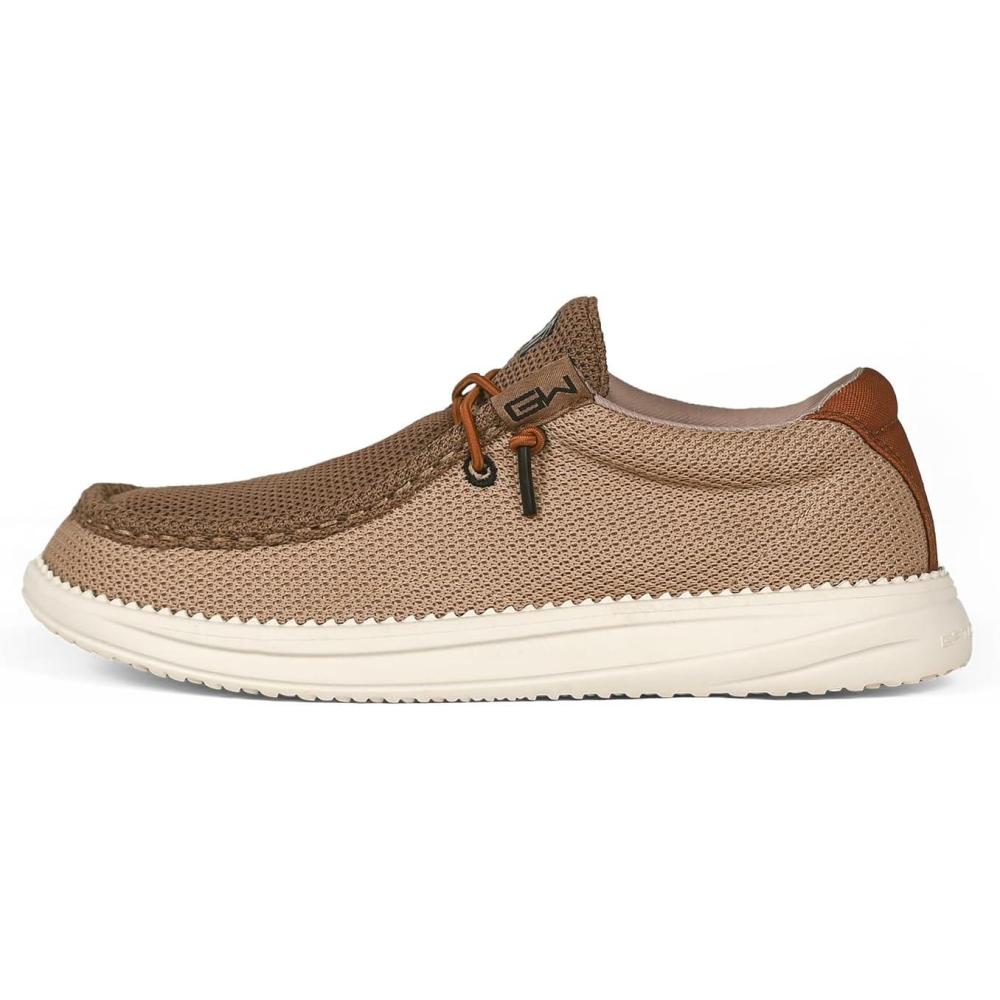 image:imageGator Waders Womens Camp Shoes Breathable SlipOn Loafers Elastic Laces Ultralight All Day Cushioning Fitted FeelMocha