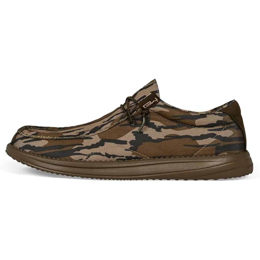 image:imageGator Waders Womens Camp Shoes Breathable SlipOn Loafers Elastic Laces Ultralight All Day Cushioning Fitted FeelMossy Oak Original Bottomland