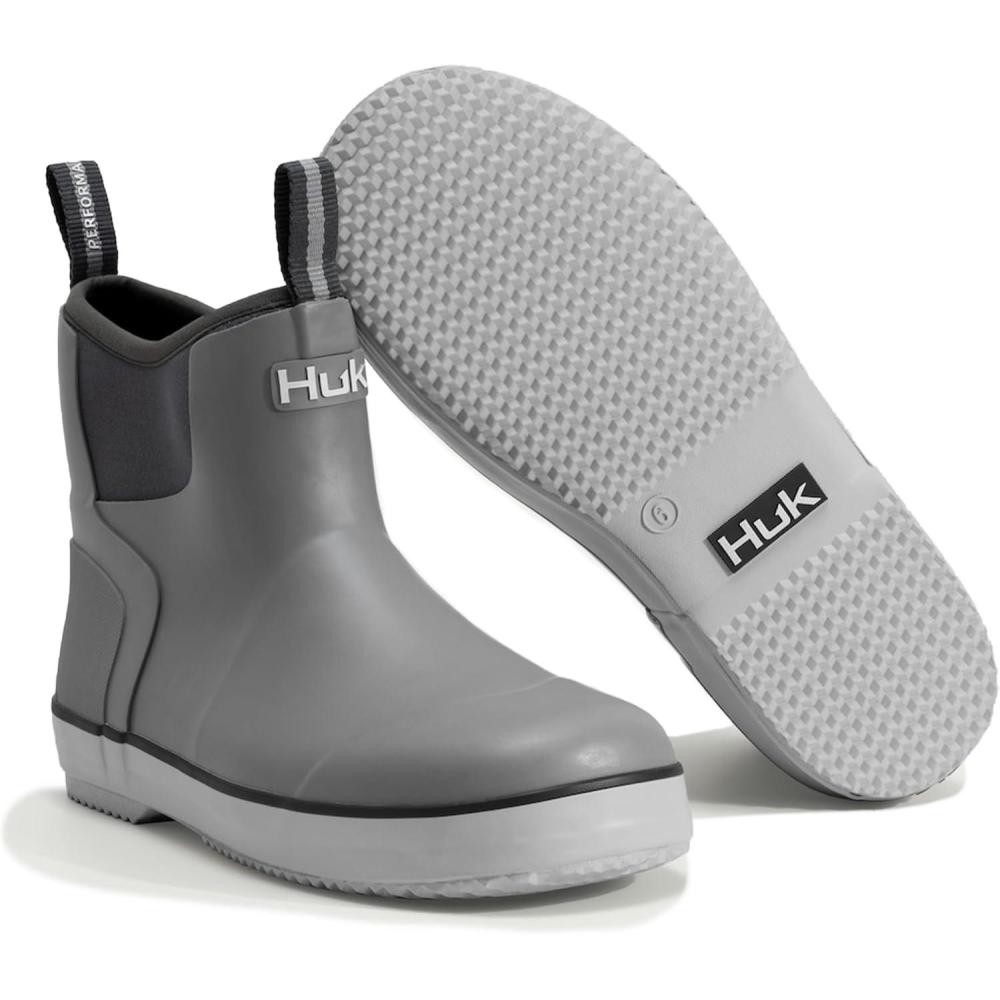 image:imageHUK Kids Rogue Wave Shoe HighPerformance Fishing amp Deck Boot for YouthGrey