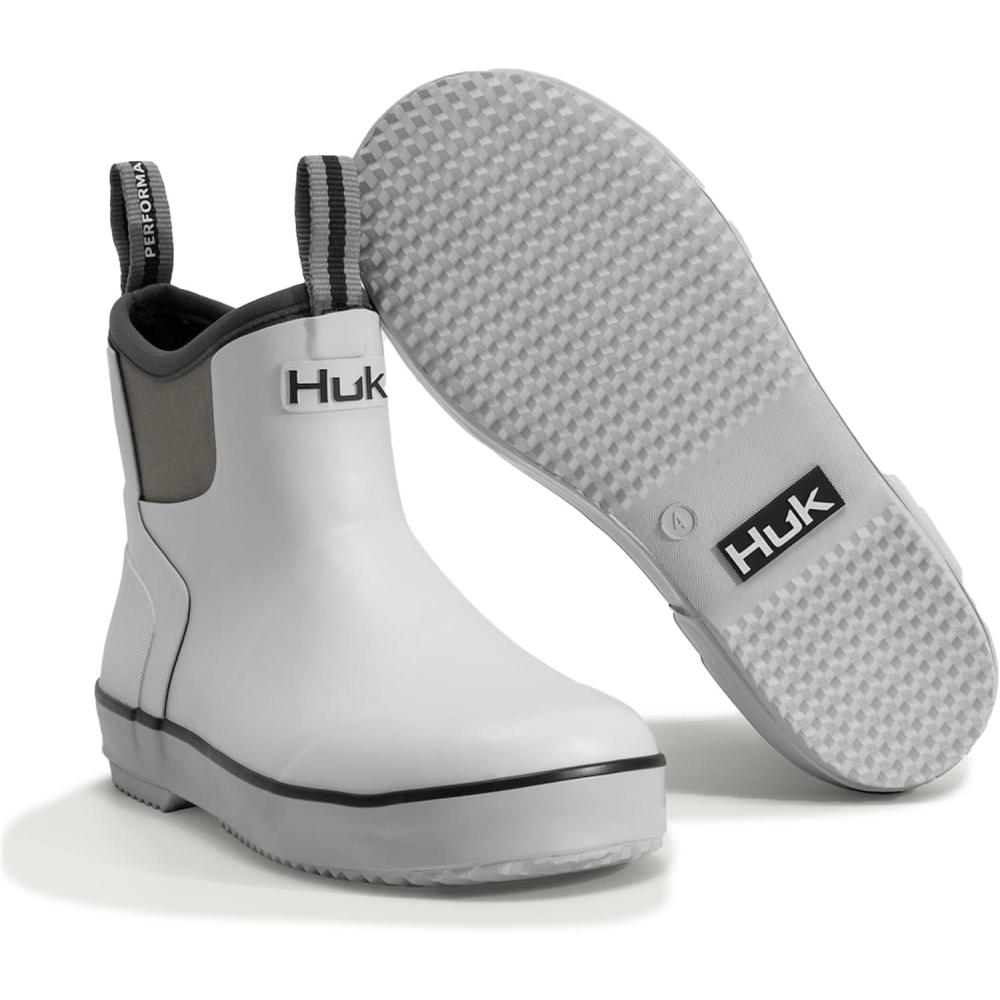 image:imageHUK Kids Rogue Wave Shoe HighPerformance Fishing amp Deck Boot for YouthWhite