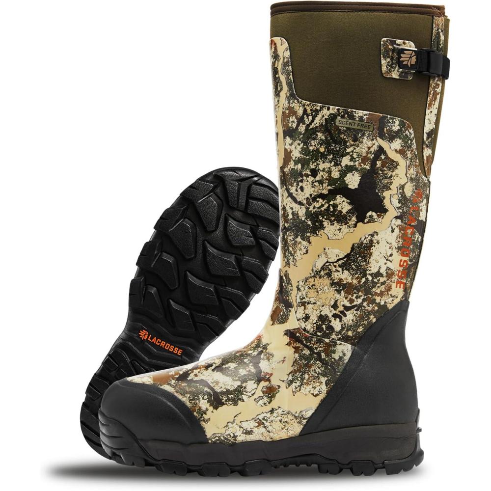 image:imageLaCrosse Alphaburly Pro 18 Insulated Hunting Boots for Men Featuring Waterproof Rubber 1600G Thinsulate and EVA Footbed First Lite CipherFirst Lite Specter 1600g  New