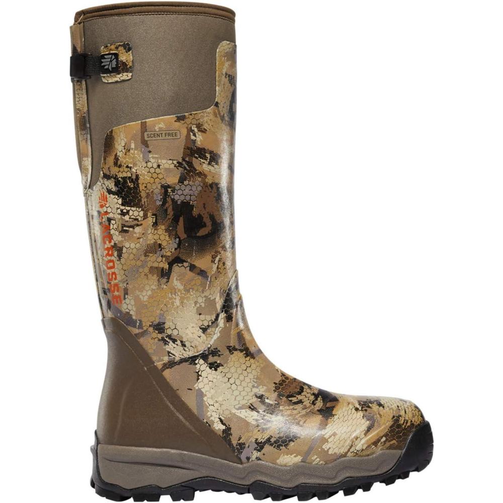 image:imageLaCrosse Burly Rubber Hunting amp Work Boots for Men  Waterproof ZXT Rubber with Foam Insulation Top Strap EVA Footbed and SlipResistant OutsoleOptifade Marsh