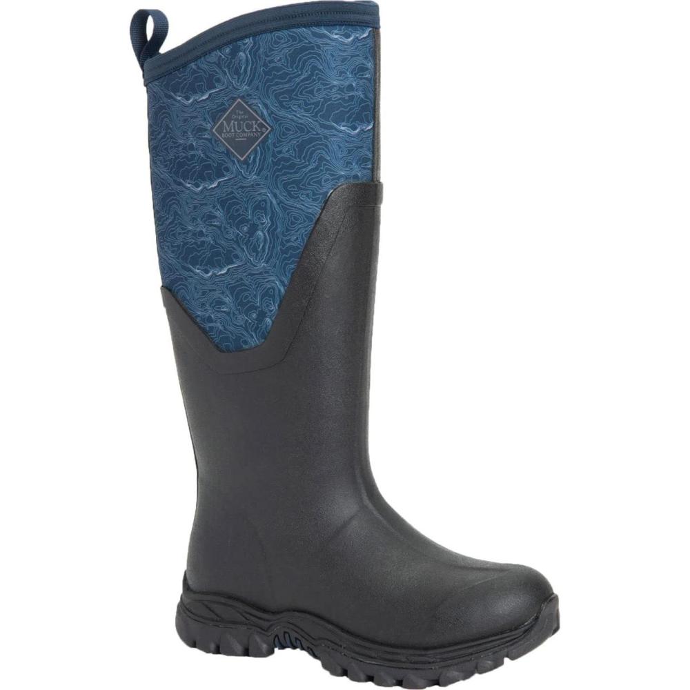 image:imageMUCK Womens Arctic Sport II Tall BootBlackNavy Topography