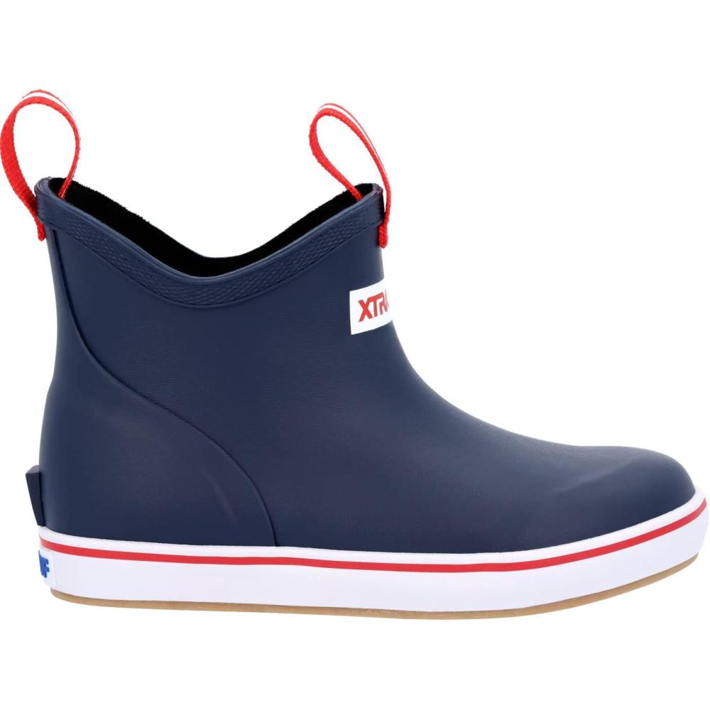 image:imageXtratuf Kids Ankle Deck Rain BootNavy