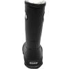 BOGS unisex-child Bogs Kids Rainboot(Plush – Solid Black)