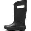 BOGS unisex-child Bogs Kids Rainboot(Plush – Solid Black)