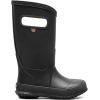 BOGS unisex-child Bogs Kids Rainboot(Plush – Solid Black)