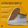 LaCrosse Alpha 6″ Women’s Deck Boot – Air-Circ Liner Rain Shoes – Neoprene Construction – Waterproof Boots for Women – Quick Drying Mesh – Hand Laid Rubber with ForeDeck Outsole(Wild Dove)