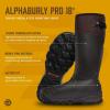 LaCrosse Alphaburly Pro 18″ Insulated Hunting Boots for Men Featuring Waterproof Rubber, 1600G Thinsulate, and EVA Footbed, First Lite Cipher(Brown)