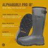 LaCrosse Alphaburly Pro 18″ Insulated Hunting Boots for Men Featuring Waterproof Rubber, 1600G Thinsulate, and EVA Footbed, First Lite Cipher(Grey Sky)