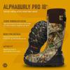LaCrosse Alphaburly Pro 18″ Insulated Hunting Boots for Men Featuring Waterproof Rubber, 1600G Thinsulate, and EVA Footbed, First Lite Cipher(Realtree Edge)
