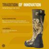 LaCrosse Burly Rubber Hunting & Work Boots for Men – Waterproof ZXT Rubber with Foam Insulation, Top Strap, EVA Footbed, and Slip-Resistant Outsole(First Lite Typha)