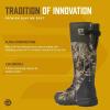 LaCrosse Burly Rubber Hunting & Work Boots for Men – Waterproof ZXT Rubber with Foam Insulation, Top Strap, EVA Footbed, and Slip-Resistant Outsole(Mossy Oak Dna)