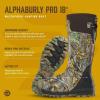 LaCrosse Burly Rubber Hunting & Work Boots for Men – Waterproof ZXT Rubber with Foam Insulation, Top Strap, EVA Footbed, and Slip-Resistant Outsole(Realtree Edge)