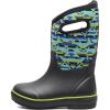 BOGS Classic II Solid Boot Kids Toddler-Youth Boot(Mountain Geo Print – Black)
