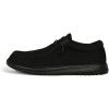 Gator Waders Womens Camp Shoes – Breathable Slip-On Loafers – Elastic Laces – Ultralight All Day Cushioning – Fitted Feel(Black)