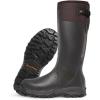 LaCrosse Burly Rubber Hunting & Work Boots for Men – Waterproof ZXT Rubber with Foam Insulation, Top Strap, EVA Footbed, and Slip-Resistant Outsole(Brown)