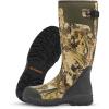 LaCrosse Burly Rubber Hunting & Work Boots for Men – Waterproof ZXT Rubber with Foam Insulation, Top Strap, EVA Footbed, and Slip-Resistant Outsole(First Lite Typha)