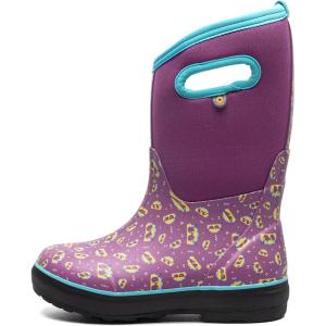 BOGS Classic II Solid Boot Kids Toddler-Youth Boot(Tacos Print – Violet)