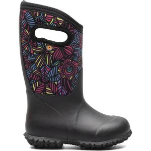 BOGS York Camo Boot Kids Toddler-Youth Boot(Wild Garden Print – Black)