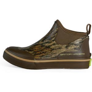 Gator Waders Women’s Air Mesh Camp Boots – Durable Breathable Slip-Resistant Waterproof Ankle Boots for Camping & Fishing(Mossy Oak Bottomland)