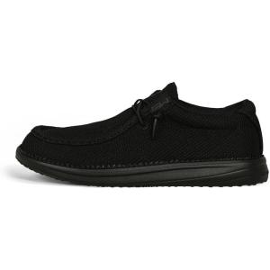 Gator Waders Womens Camp Shoes – Breathable Slip-On Loafers – Elastic Laces – Ultralight All Day Cushioning – Fitted Feel(Black)
