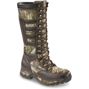 Guide Gear Snake Boots for Men, Rubber Hunting Boots Waterproof & Snake Proof(Mossy Oak Country Roots)
