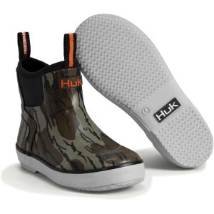 HUK Kids Rogue Wave Shoe, High-Performance Fishing & Deck Boot for Youth(Mossy Oak Bottomland)