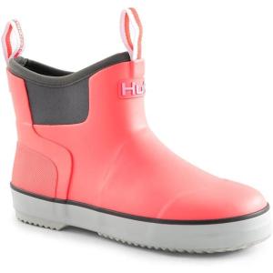 HUK Kids Rogue Wave Shoe, High-Performance Fishing & Deck Boot for Youth(Neon Coral)