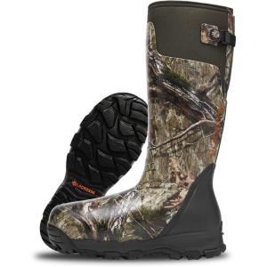 LaCrosse Alphaburly Pro 18″ Insulated Hunting Boots for Men Featuring Waterproof Rubber, 1600G Thinsulate, and EVA Footbed, First Lite Cipher(Mossy Oak Country Dna 1600g)