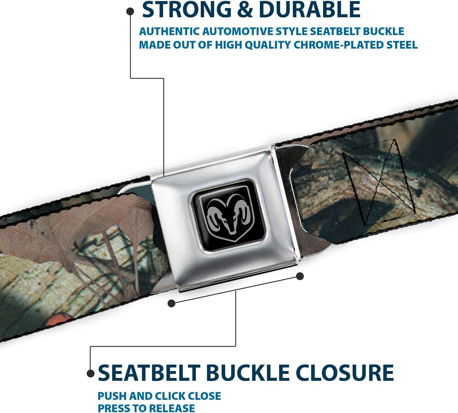 image:imageBuckleDown Seatbelt Belt Mossy Oak Ram Regular