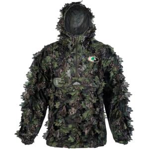 North Mountain Gear Leafy Camo Hunting Jacket – Lightweight 1/2 Zip Hoodie with Hood & Pouch(Mossy Oak Full Foliage)