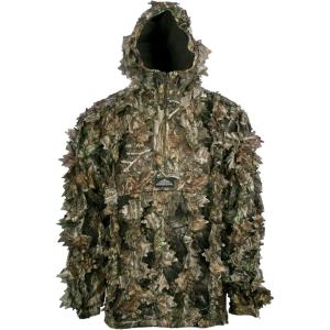 North Mountain Gear Leafy Camo Hunting Jacket – Lightweight 1/2 Zip Hoodie with Hood & Pouch(Realtree Edge)