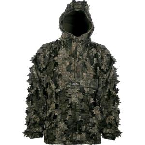 North Mountain Gear Leafy Camo Hunting Jacket – Lightweight 1/2 Zip Hoodie with Hood & Pouch(Realtree Timber)