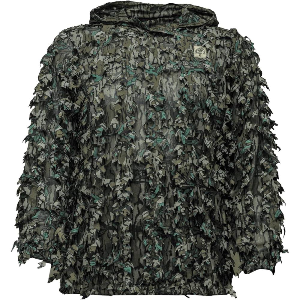 image:imageMossy Oak Mens Leafy Quarter Snap Camo Hunting ShirtGreenleaf