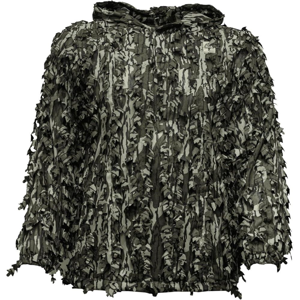 image:imageMossy Oak Mens Leafy Quarter Snap Camo Hunting ShirtOriginal Bottomland