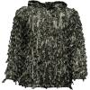Mossy Oak Men’s Leafy Quarter Snap Camo Hunting Shirt(Original Bottomland)